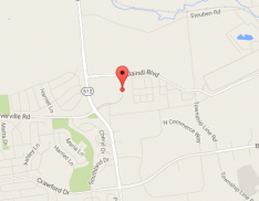 Construction is underway on a three-story corporate office building at 6255 Sterners Way in Hanover Township, Northampton County.