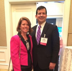Lea Glembot, LVEDC vice president of economic development and marketing, with Dan Restrepo, special counsel with Jones Walker Consulting, who spoke at the FDI Forum.