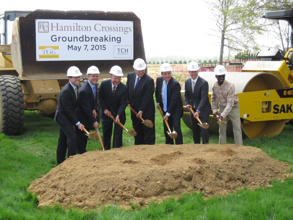 A groundbreaking ceremony was held for the $140 million Hamilton Crossings project, which will include a Target, Whole Foods and Costco Wholesale Club.