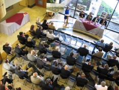 About 80 people attended the LVEDC Brokers & Developers Council discussion about the regional office market.