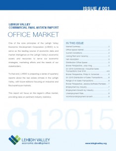 The cover of the Lehigh Valley Commercial Real Estate Report. Download the full report here.