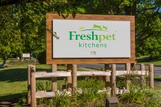 The entrance to the Freshpet Kitchens facility in Hanover Township.