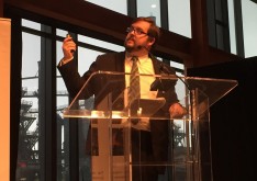 LVEDC Director of Redevelopment and External Affairs Andrew Kleiner discussing the Lehigh Valley Land Recycling Initiative (LVLRI).