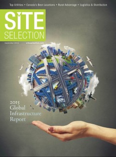The cover of the September 2015 edition of Site Selection magazine.