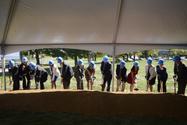The Lehigh Valley Health Network held a groundbreaking on the new four-story LVH-Muhlenberg Specialty Care Pavilion.