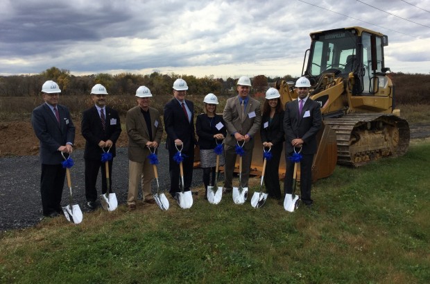 Representatives from Dermody Properties and PCCP held a groundbreaking ceremony at the site of the future LogistiCenter at 33.