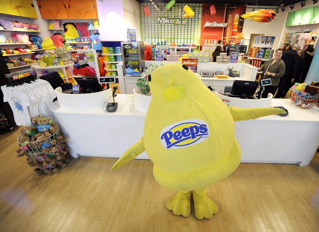 The interior of the new Peeps & Company store at the Promenade Shops at Saucon Valley.