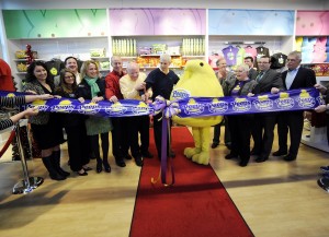A ribbon-cutting ceremony was held at the new Peeps & Company store on Wednesday.