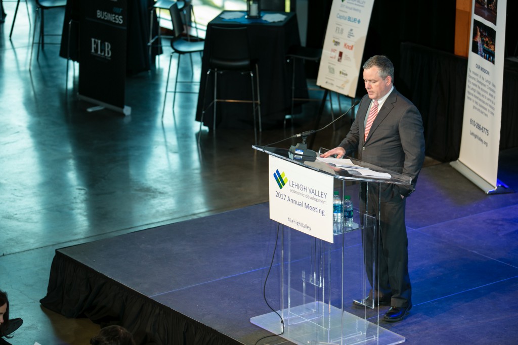 John Kingsley (pictured) is LVEDC's Vice President of Finance. The finance department provided access to $17.2 million in funding for 11 regional companies or organizations in 2017, supporting $54.6 million in investment in the Lehigh Valley. This led to the creation of 417 jobs and the retention of 393 more existing jobs within the region.
