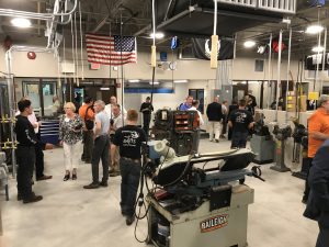 The interior of the new Bethlehem Area Vocational-Technical School welding lab.