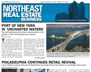 The cover of the Northeast Real Estate Business issue that includes the story about the Lehigh Valley office market.