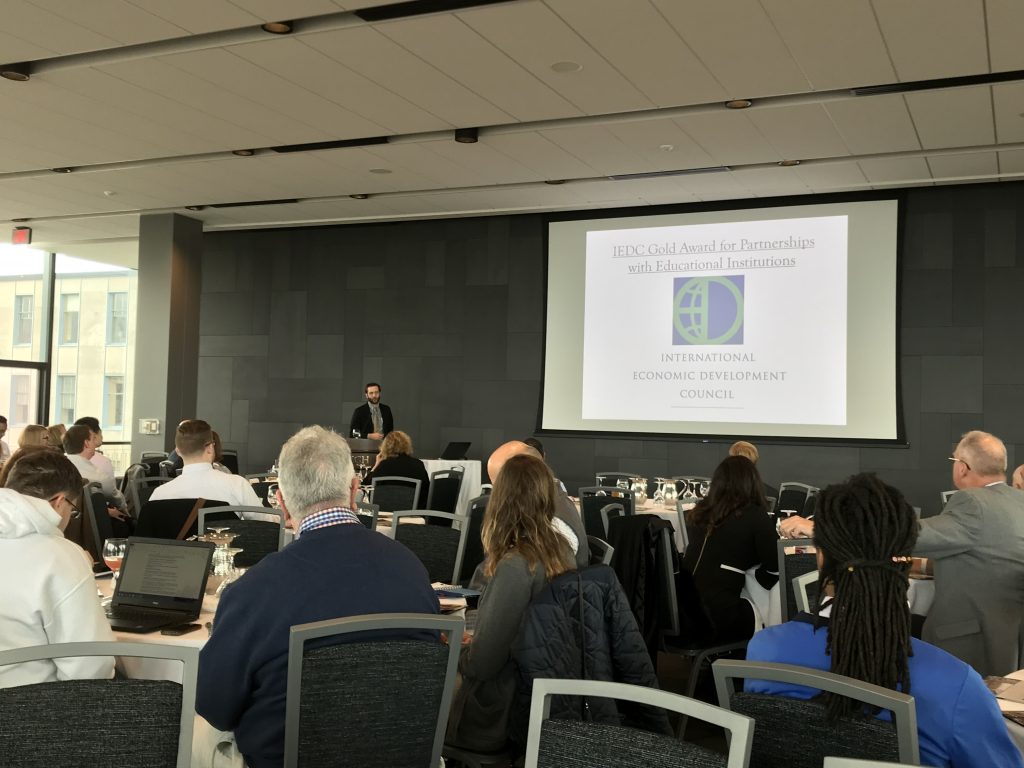 More than 100 people attended the Southside Bethlehem Keystone Innovation Zone (KIZ) annual update on Nov. 28 at Lehigh University&rsquo;s Iacocca Hall in Bethlehem.