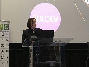 LVPC Executive Director Bradley speaking at the event.