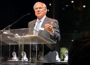 MRC President Jack Pfunder speaking at the ceremony. (photo credit Sahl Communications)