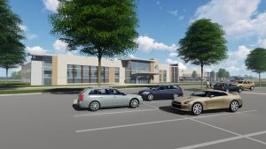 A rendering of the planned medical building to be built at the LVHN campus in Lower Nazareth Township. (courtesy image)