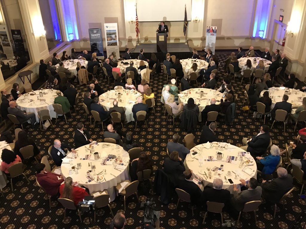 Northampton County Executive Lamont McClure delivered his State of the County address at the Historic Hotel Bethlehem on March 27.