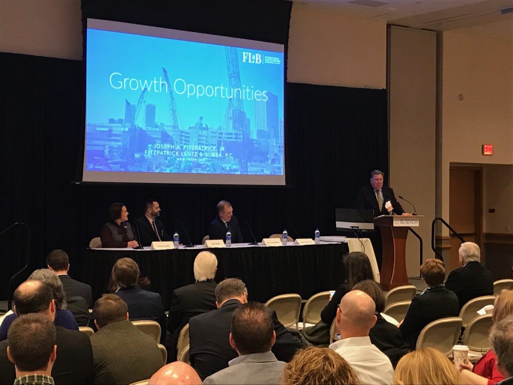 LVEDC President & CEO Don Cunningham (center) was a speaker and panelist at this year's Lehigh Valley Business Real Estate & Development Symposium.