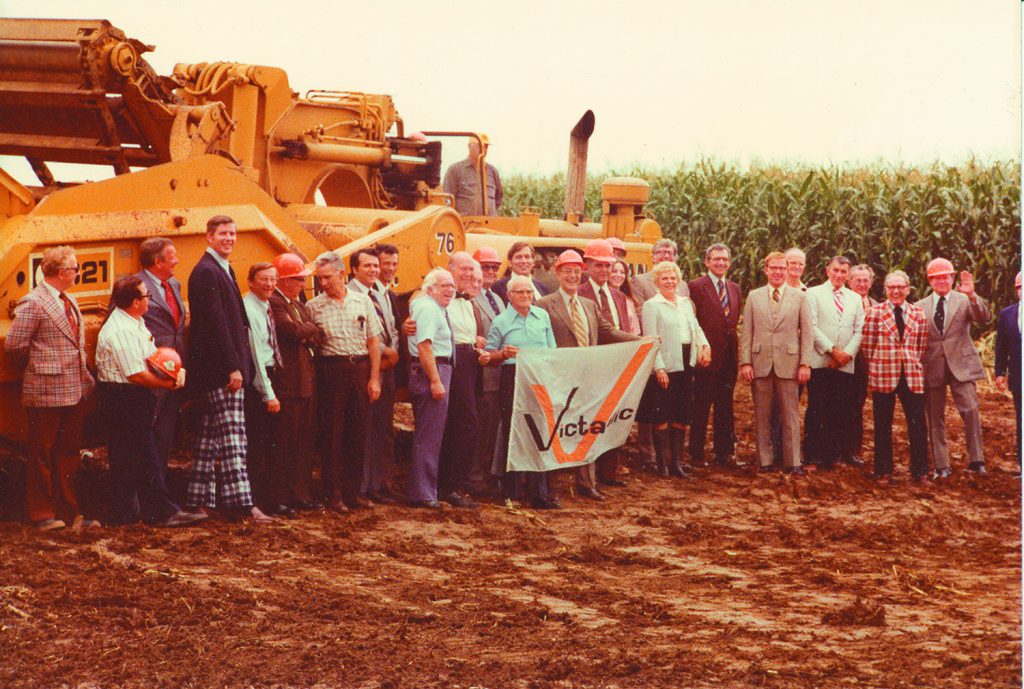 A photo from the 1976 groundbreaking of the Victaulic headquarters in Forks Township. (photo courtesy Victaulic)