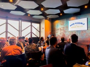 LVEDC President & CEO Don Cunningham speaking to legislators at Zest Bar & Grille in Bethlehem.